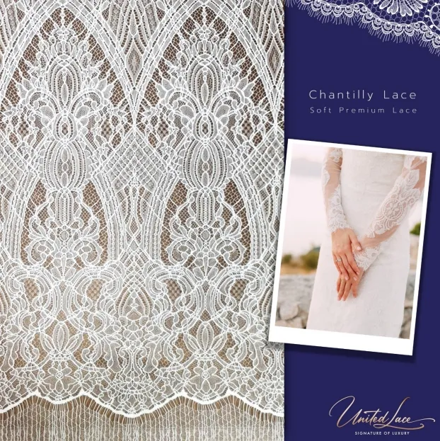 Embroidery fabric, Lace thailand 