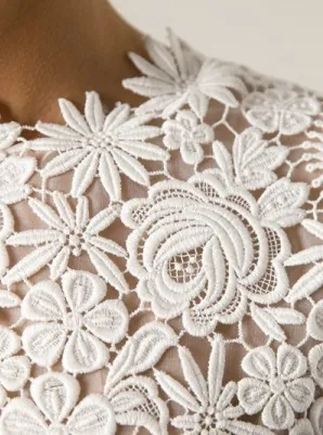 Cotton lace fabric